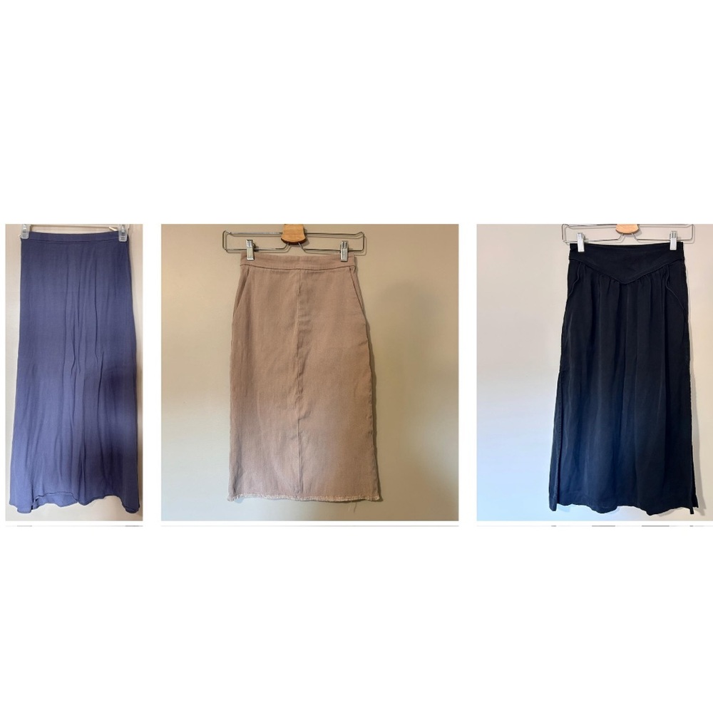Bundle 3 ARITZIA Wilfred MIDI Skirts Sz XXS/XS